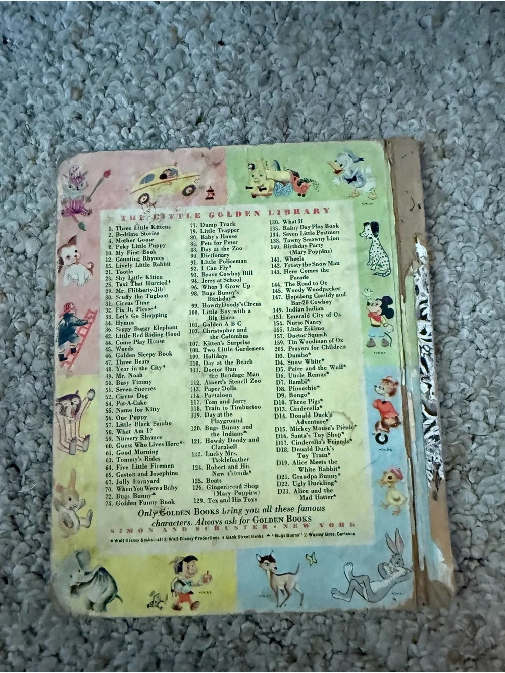 Walt Disney's Noah's Ark - Yellow & Green Kids Learning Book
